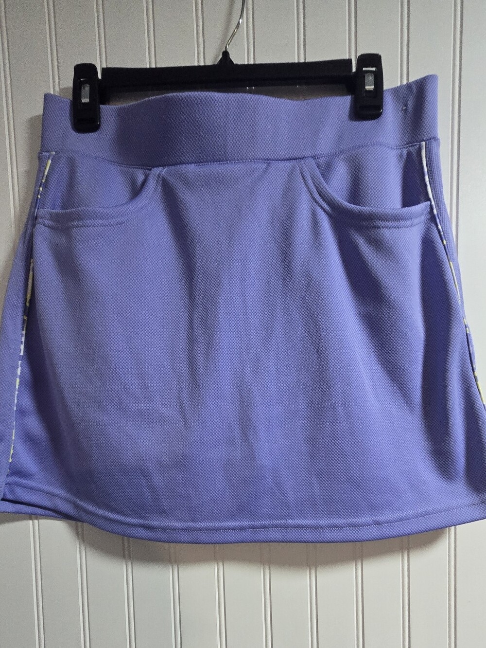 Pebble Beach Lavender Mini Skirt with Front Pockets